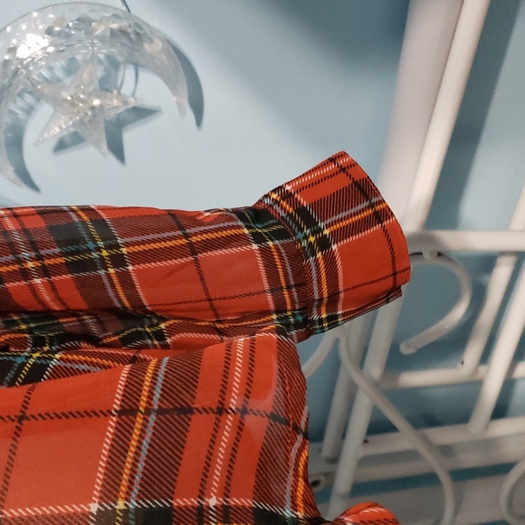 Sheer Plaid Button Up - Picture 5 of 11